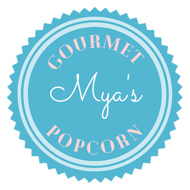 Mya's Gourmet Popcorn company logo
